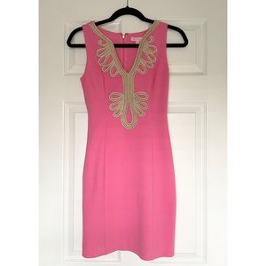 LILLY PULITZER JANICE SHIFT HOTTY PINK XXS